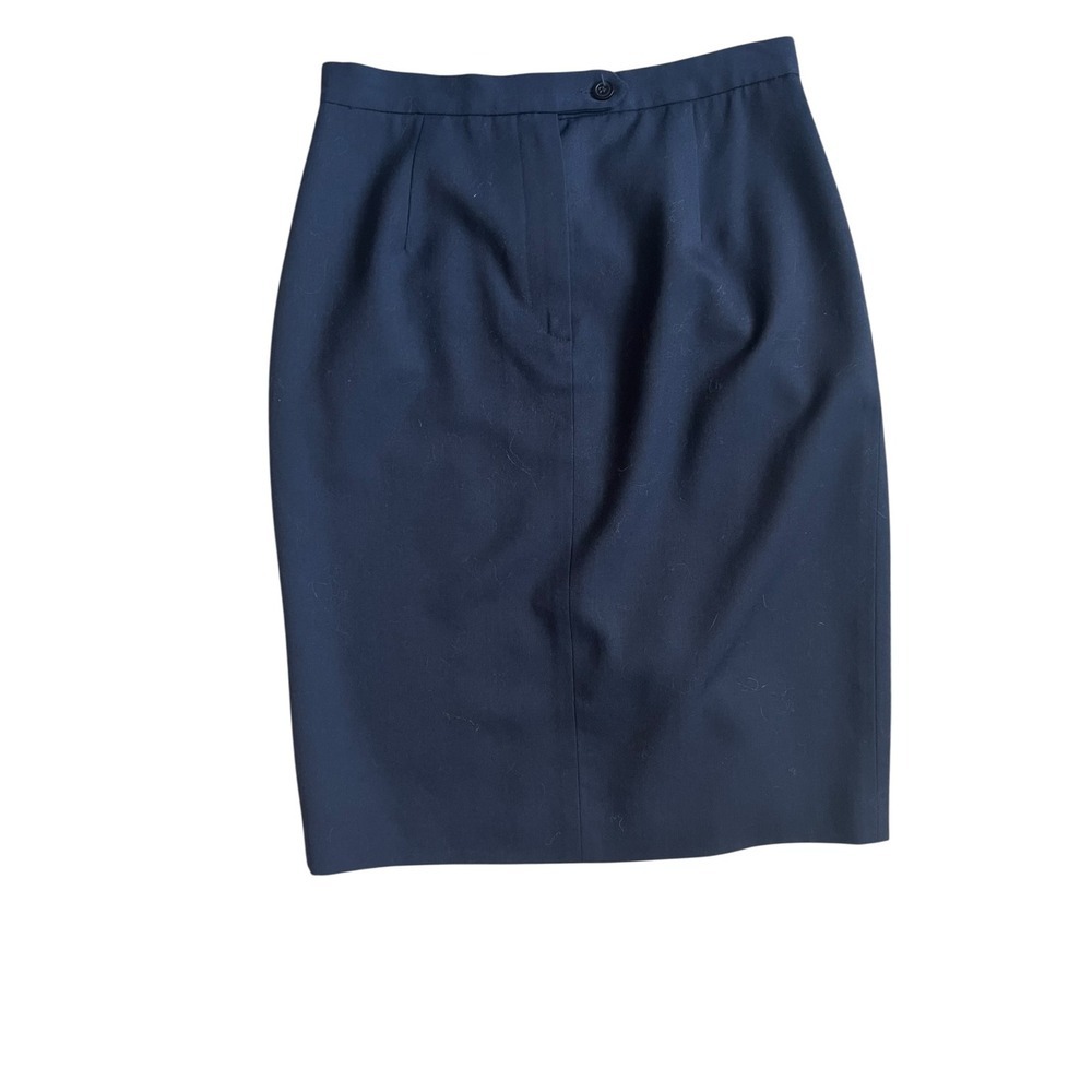 Brooks Brothers Black Wool Pencil  Sz 10 | Office Career Minimalist Corpcore